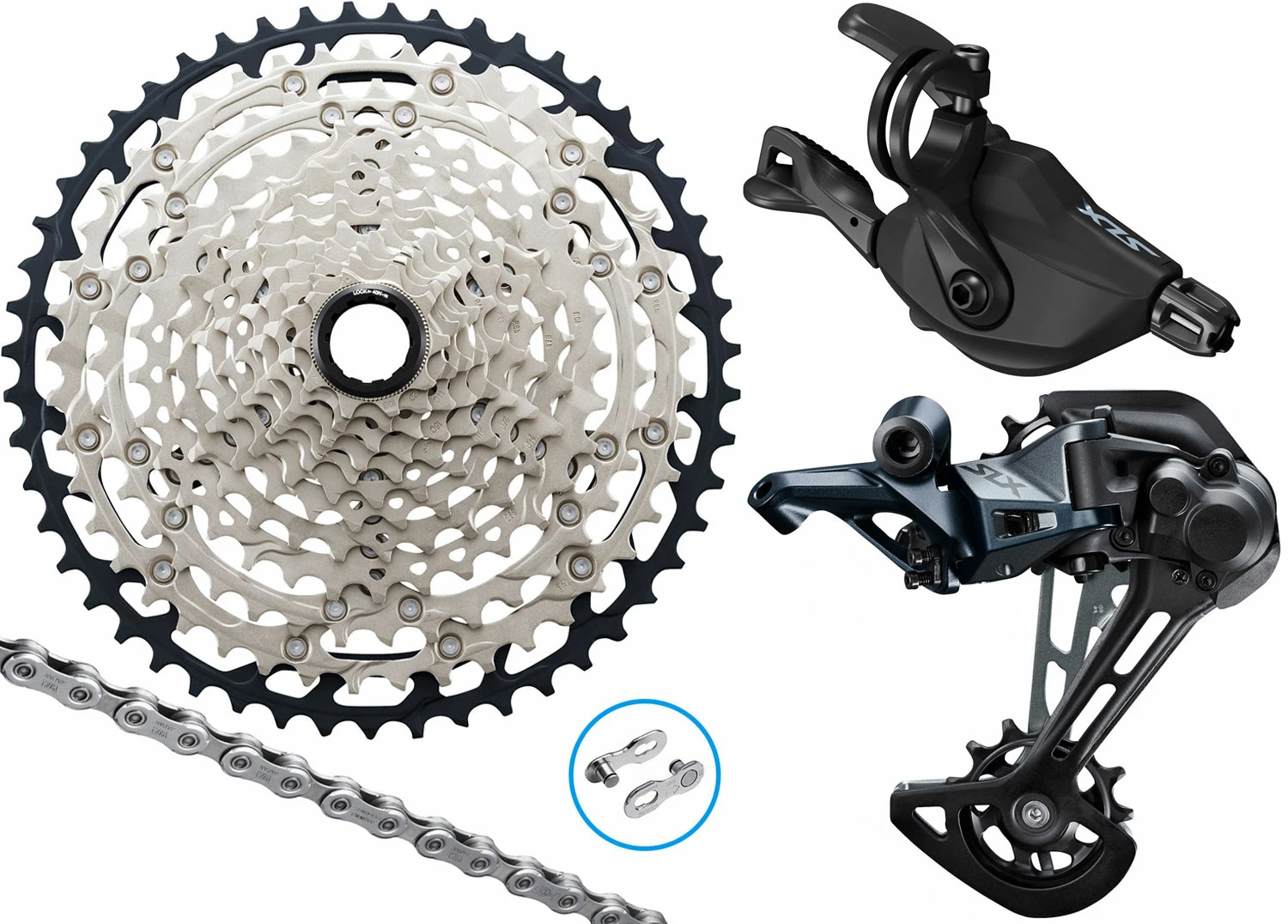 Shimano SLX M7100 Kit De Mise à Niveau 1x12 Vitesses 10-51 Collier De Serrage 1 Shimano SLX M7100 Kit De Mise à Niveau 1x12 Vitesses 10-51 Collier De Serrage