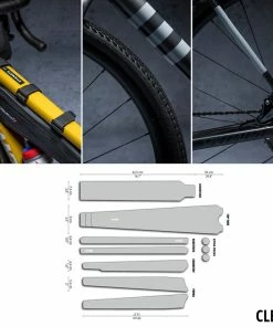 Dyedbro Kit De Protection De Cadre Clear Gravel