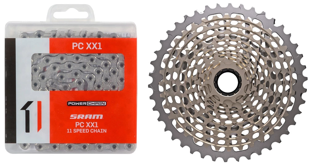 SRAM XX1 Kit D'usure Cassette XG-1199 + Chaîne PC XX1 11 Vitesses 1 SRAM XX1 Kit D'usure Cassette XG-1199 + Chaîne PC XX1 11 Vitesses