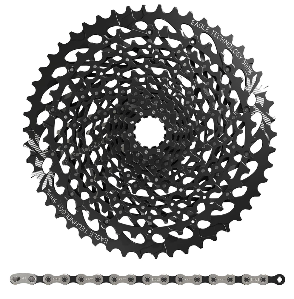 SRAM GX Eagle Kit D'usure Cassette XG-1275 + PC GX Eagle Chaîne 12 Vitesses 1 SRAM GX Eagle Kit D'usure Cassette XG-1275 + PC GX Eagle Chaîne 12 Vitesses