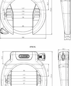 Abus Antivol De Cadre Pro Amparo 4750 SL NR -Composants Soldes 4003318896781 Abus ProAmparo4750SL NR Rahmenschloss 3
