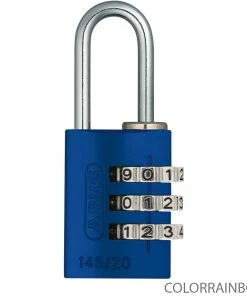 Abus 145/20 B/DFNLI Serrure à Combinaison -Composants Soldes 46625ABUS145 20B DFNLI Zahlenschloss colorrainbow