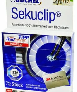 Büchel 3M Scotchlite Sekuclip 80mm Réflecteurs De Rayons (72 Pièces)