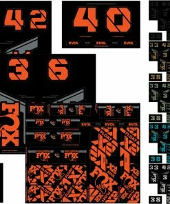 Fox Racing Kit D'autocollants Custom Fork Et Shox 2021