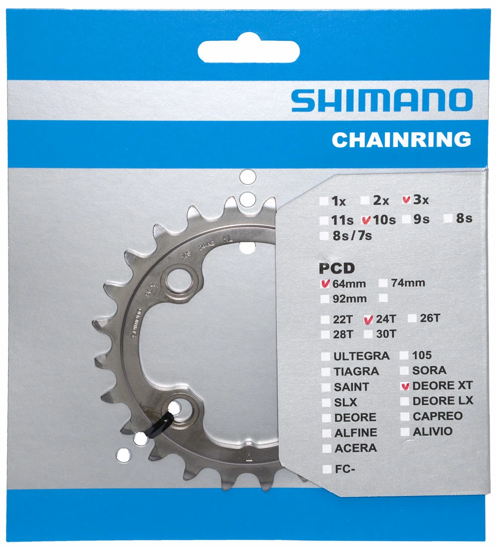 Shimano XT Plateau Pour FC-M780 24 Dents (AE) 1 Shimano XT Plateau Pour FC-M780 24 Dents (AE)