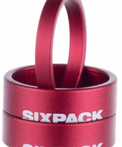 Sixpack Racing Menace Spacer Set 1 1/8" 7 Sixpack Racing Menace Spacer Set 1 1/8" -Composants Soldes 992002 sixpack spacer menace red 03