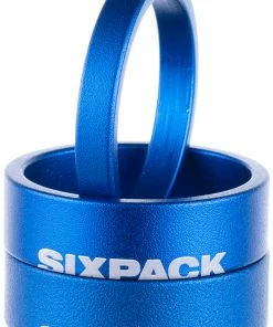 Sixpack Racing Menace Spacer Set 1 1/8" 8 Sixpack Racing Menace Spacer Set 1 1/8" -Composants Soldes 992003 sixpack spacer menace blue 03