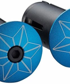 Supacaz Bouchons De Guidon Star Plugz Anodized -Composants Soldes A star plugz celeste 1200x1200 1