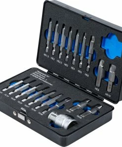 BGS Technic Jeu D'extracteurs De Vis Pour Vis à Six Pans Creux/Torx 19 Pièces -Composants Soldes BGS technic 9173 20126170 Schraubenausdreher Satz fur InnensechskantTorx 19 teilig 6