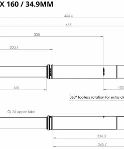 BikeYoke Tige De Selle Revive Max 34,9 Vario -Composants Soldes BikeYoke Ma C3 9Fe Revive Max160