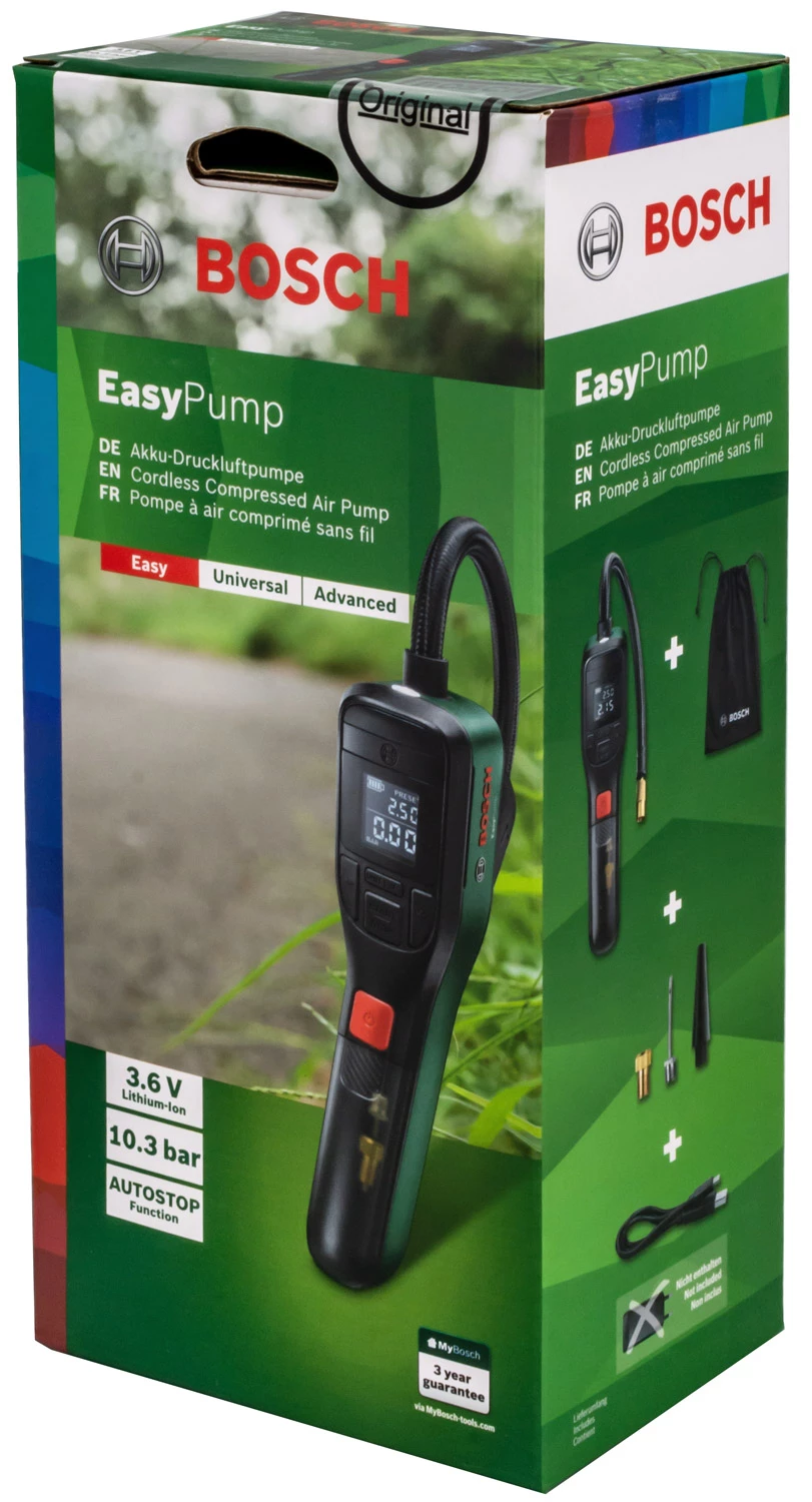 Bosch Pompe à Air à Batterie EasyPump 10,3bar 3 Bosch Pompe à Air à Batterie EasyPump 10,3bar – Image 3