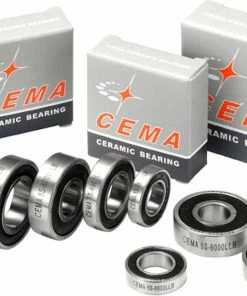 CEMA Roulement à Billes De Moyeu 6802 Céramique 15 X 24 X 5 Mm