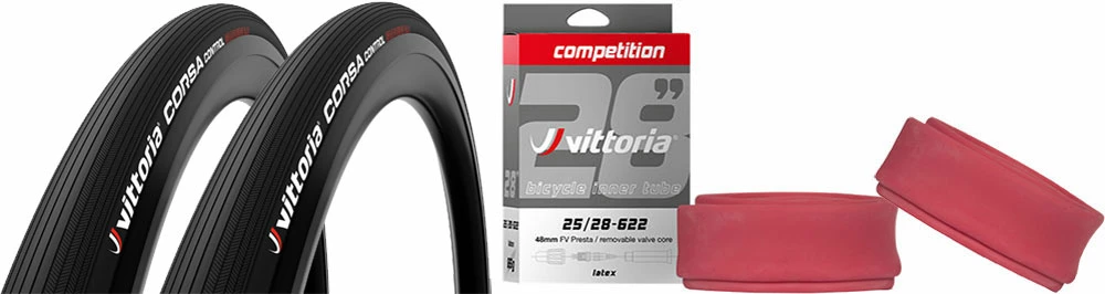 Vittoria Corsa Control G2.0 28-622 2pcs + Competition Latex 25/28 1 Vittoria Corsa Control G2.0 28-622 2pcs + Competition Latex 25/28