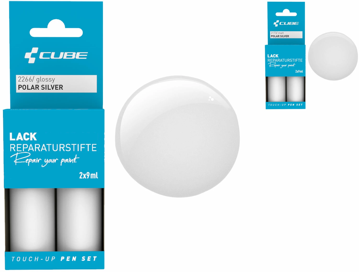 Cube Set De Stylos De Réparation De Peinture POLAR SILVER 1 Cube Set De Stylos De Réparation De Peinture POLAR SILVER