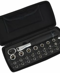 Radon Clé Dynamométrique Comp 1/4" 2-24 Nm + Sélection D'embouts 25 Pièces