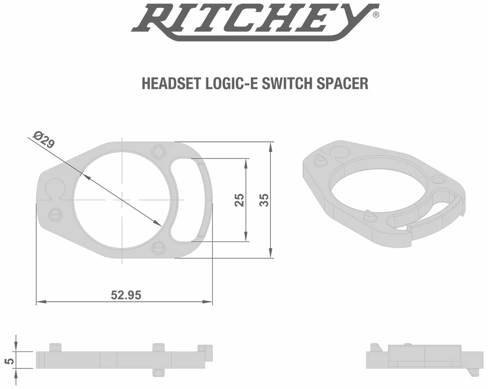 RITCHEY Switch Spacer 5mm 5 Pcs. 3 RITCHEY Switch Spacer 5mm 5 Pcs. – Image 3