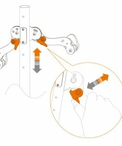 Ibera IB-ST9 Porte-vélos Double -Composants Soldes Ibera Fahrradhallter 3