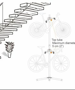 Ibera IB-ST9 Porte-vélos Double -Composants Soldes Ibera Fahrradhallter 4