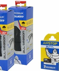 Michelin Power All Season 2er Set + A1 Airstop Butyl