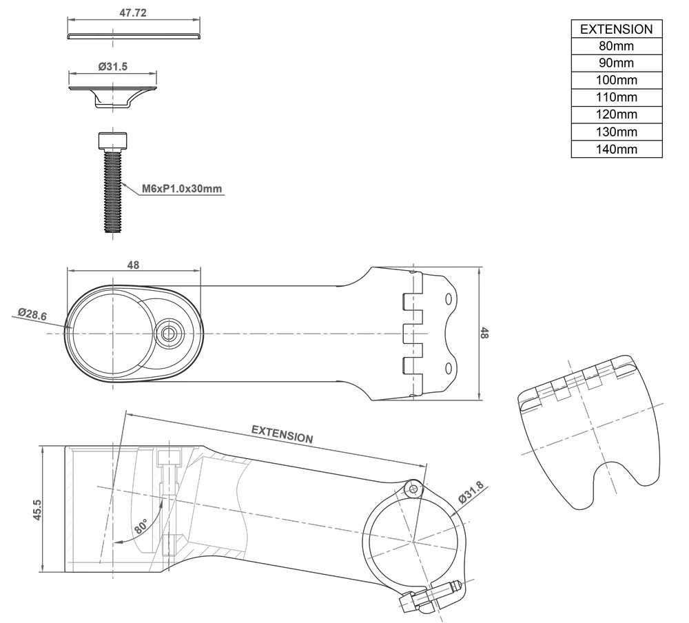 RITCHEY Potence WCS Chicane 31,8mm 6 RITCHEY Potence WCS Chicane 31,8mm – Image 6