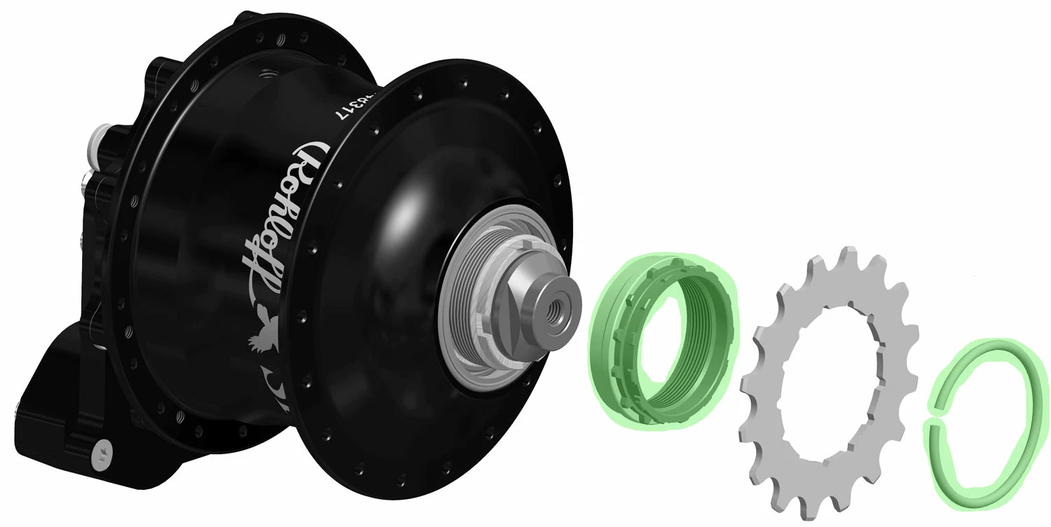 Rohloff Adaptateur De Pignon De Porteuse Cannelé Avec Circlip Standard 2 Rohloff Adaptateur De Pignon De Porteuse Cannelé Avec Circlip Standard – Image 2