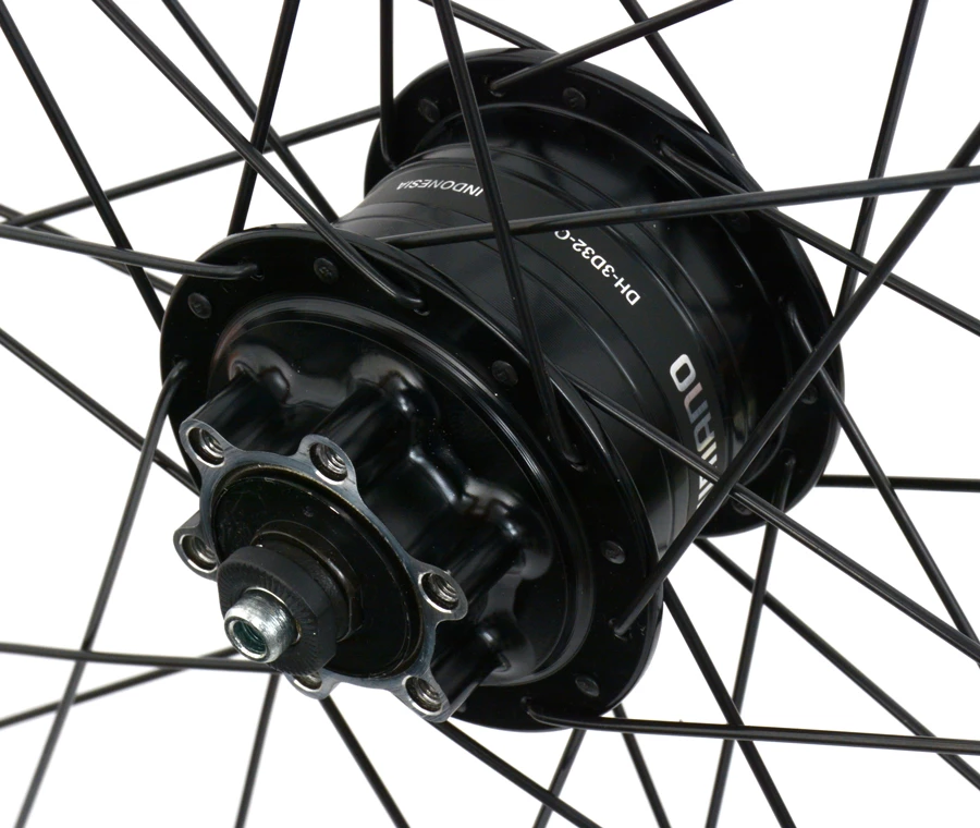 Shimano Custom Made 26" Shimano DH-3D32 Dynamo Dans Le Moyeu / Roue Avant Mavic XM 119 Disc 2 Shimano Custom Made 26" Shimano DH-3D32 Dynamo Dans Le Moyeu / Roue Avant Mavic XM 119 Disc – Image 2