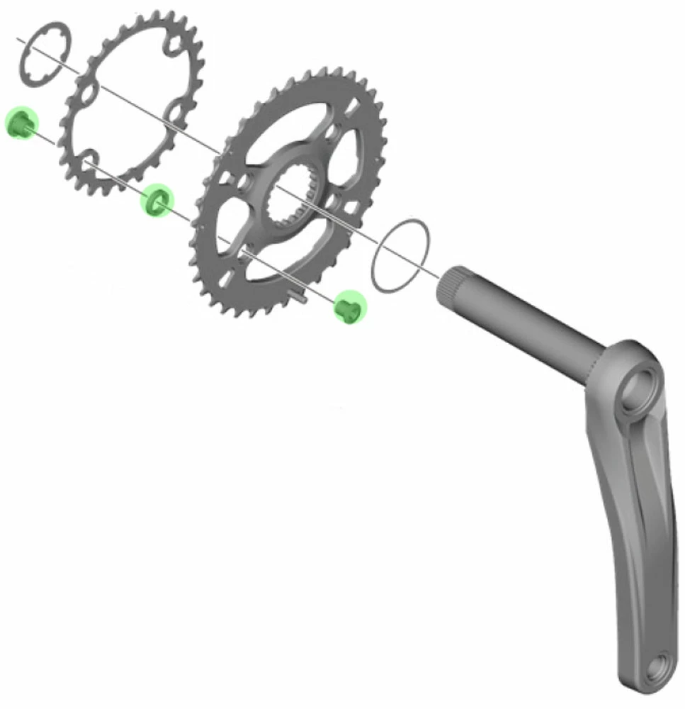 Shimano Vis De Plateau Pour FC-M610-2/MT610-B2 (4 Pièces) 2 Shimano Vis De Plateau Pour FC-M610-2/MT610-B2 (4 Pièces) – Image 2