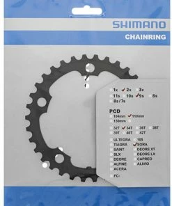 Shimano SORA FC-R3000/FC-3550 Plateau De Chaîne -Composants Soldes Shimano SORA FC R3000 34 Zahne KSR Y1NB34000