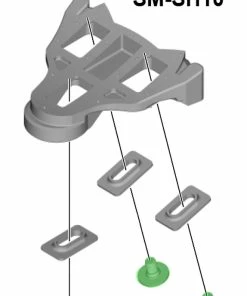 Shimano Vis De Plaque De Chaussure M5 X 8mm Pour SM-SH10/11/12 -Composants Soldes Shimano SPD SL Cleats