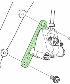 Shimano Adaptateur De Montage à Plat Pour Rotor Avant De 140/160mm -Composants Soldes Shimano Adapter Flat Mount VR auf Flat Mount 140 160mm Y8N230000 c