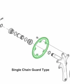 Shimano ALFINE Plateau De Pédalier Pour FC-S501 -Composants Soldes Shimano Alfine Kettenblatt FC S501 Single Chain Guard TypeaS4BGFv3lnSzr