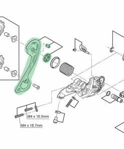 Shimano Guide-chaîne Extérieur Pour RD-M786 SGS -Composants Soldes Shimano Kettenleitblech Aussen SGS fur RD M786 Y5Y198090 b
