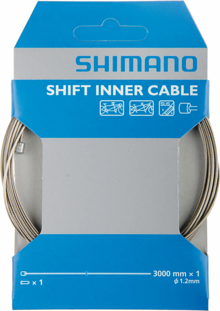 Shimano Tandem Acier Inoxydable SUS Câble De Commande 1,2mm X 3000mm 1 Shimano Tandem Acier Inoxydable SUS Câble De Commande 1,2mm X 3000mm