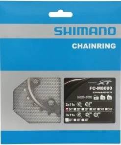 Shimano XT FC-M8000 2 Vitesses Plateau 24T (BB) -Composants Soldes Shimano XT 2 fach Kettenblatt FC M8000 24 Zahne BB Y1RL24000 b