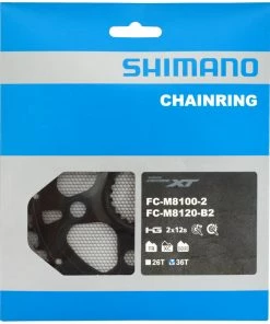 Shimano XT/SLX FC-M8100/M7100 Plateau 2x12 Vitesses 10 Shimano XT/SLX FC-M8100/M7100 Plateau 2x12 Vitesses -Composants Soldes Shimano XT SLX FC M8100 M7100 2x12 fach Kettenblatt 36T Y0J898010 b