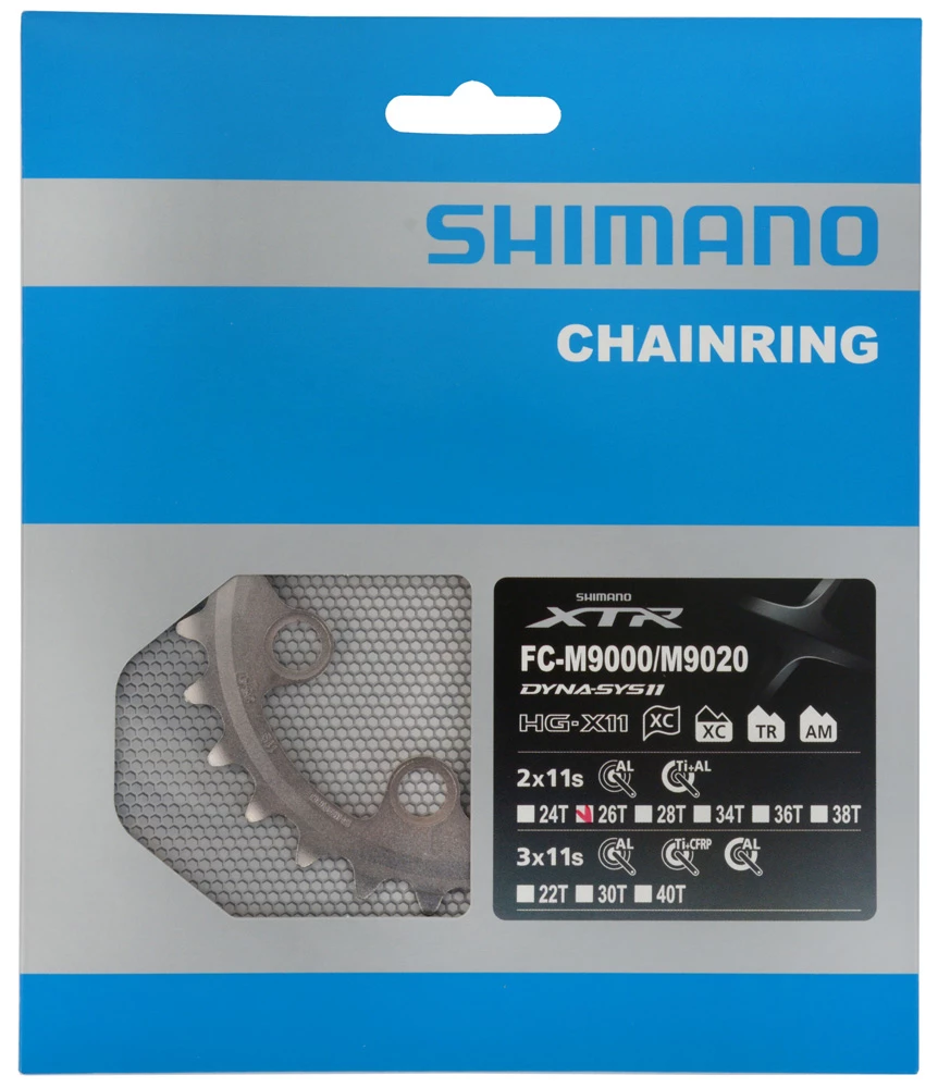 Shimano XTR Plateau 2 Vitesses Pour FC-M9000/9020 26 Dents (AT) 3 Shimano XTR Plateau 2 Vitesses Pour FC-M9000/9020 26 Dents (AT) – Image 3