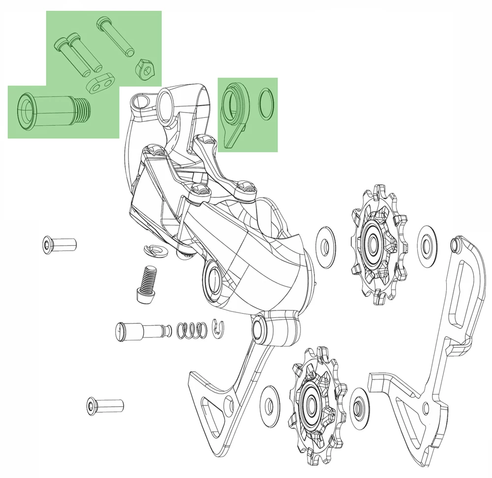 SRAM Kit De Fixation Du Dérailleur GX Eagle 2 SRAM Kit De Fixation Du Dérailleur GX Eagle – Image 2