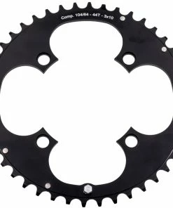 Stronglight Plateau MTB 10 Vitesses 4 Bras Ø 104 Mm 5 Stronglight Plateau MTB 10 Vitesses 4 Bras Ø 104 Mm -Composants Soldes Stronglight MTB Kettenblatt 9 fach 4 Arm 104 mm 44 Zahne 3700223709687