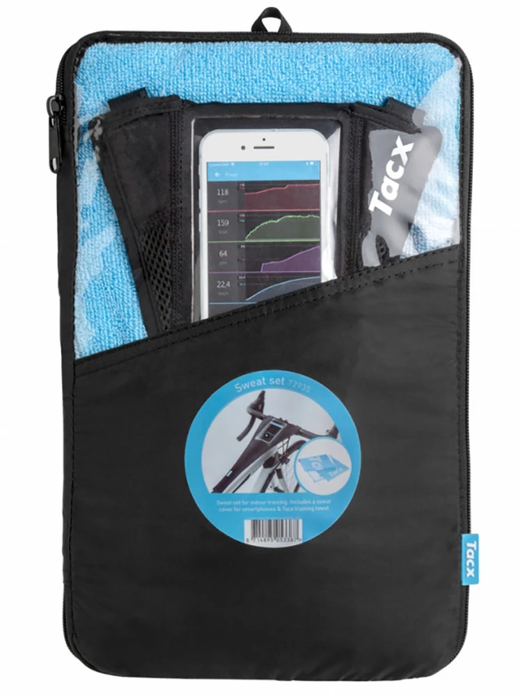 Sweat-Set Avec Capteur De Transpiration Pour Smartphone + Serviette Tacx T2935 2 Sweat-Set Avec Capteur De Transpiration Pour Smartphone + Serviette Tacx T2935 – Image 2