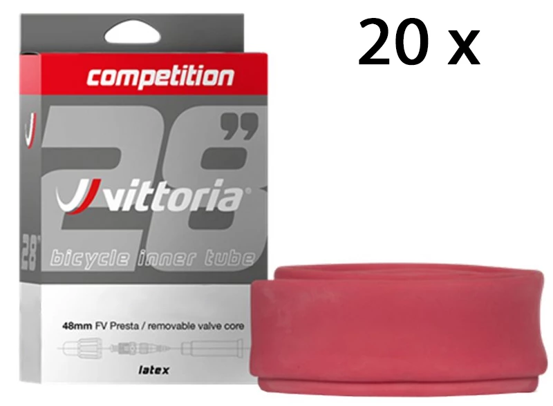 Vittoria Chambre à Air Competition Latex 30/38-622 48mm (20 Pièces) 1 Vittoria Chambre à Air Competition Latex 30/38-622 48mm (20 Pièces)