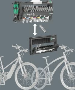 Wera Jeu De Bicyclettes 3 (avec Deux Démonte-pneus) -Composants Soldes Wera Bicycle Set 3 05004172001 3