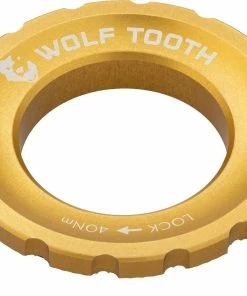 Wolf Tooth Components Centerlock Lockring -Composants Soldes Wolf Tooth Centerlock Rotor Lockring Gold 4