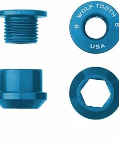 Wolf Tooth Components Vis De Plateaux 1 Fois (4 Pièces) -Composants Soldes Wolf Tooth Kettenblattschrauben fur 1 fach Kurbel 4CBCN06BLK 3