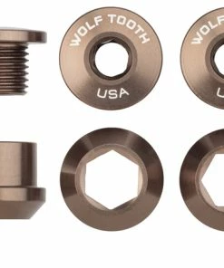 Wolf Tooth Components Vis De Plateaux 1 Fois (5 Pièces) -Composants Soldes Wolf Tooth Kettenblattschrauben fur 1 fach Kurbel 5CBCN06BLK 4 1