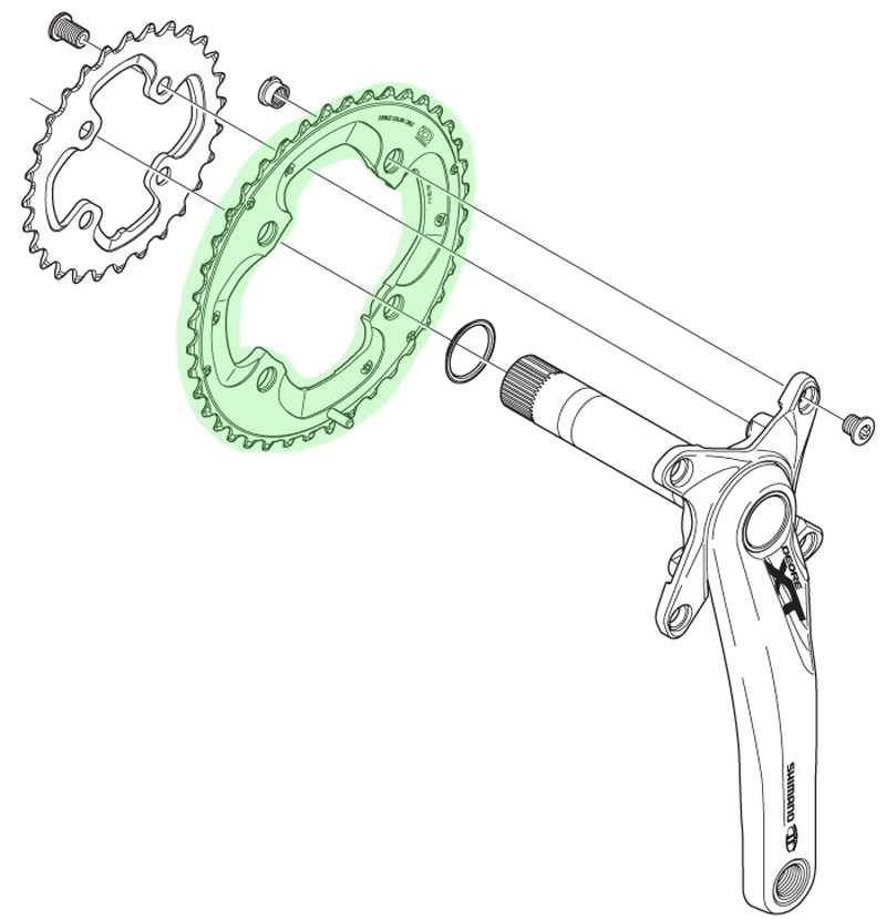 Shimano XT Plateau Pour FC-M785 40 Dents (AJ) 2 Shimano XT Plateau Pour FC-M785 40 Dents (AJ) – Image 2