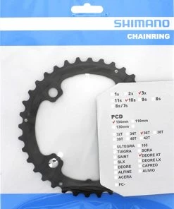 Shimano Plateau XT Pour FC-T780/T781/FC-M670 36T (AL) 5 Shimano Plateau XT Pour FC-T780/T781/FC-M670 36T (AL) -Composants Soldes XT Kettenblatt FC T780 T781 36 Zahne AL Y1MP98020 a