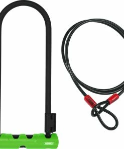 Abus Antivol à Arceau Ultra 410 SH34 + Câble à Boucle 10/120 Cobra