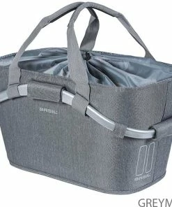 BASIL Classic Carry All MIK Fahrradkorb -Composants Soldes basil 2day carry all mik bicycle basket rear greymel