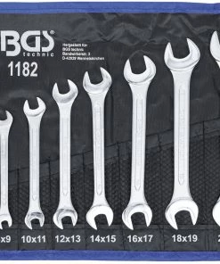 BGS Technic Jeu De Clés à Fourche Double 8 Pièces