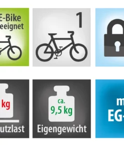 EUFAB Amber I - Porte-vélo -Composants Soldes eufab 11559 Amber I Fahrradtrager 4